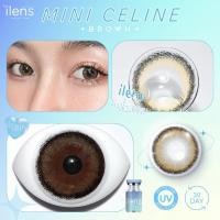 ราคา ค่าอมน้ำ60 Mini Celine คอนแทคเลนส์ Brown Gray ilens ขนาดมินิ (21317645611)