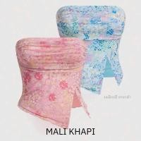 ราคา MILI KHAPI เสื้อเกาะอกลายดอกสวยๆ ใส่ไปทะเล ใส่เที่ยวคาเฟ่ เสื้อแฟชั่นผู้หญิง (21961916140)