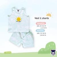 ราคา Mami babi ชุดเซ็ต เสื้อกล้าม กางเกงขาสั้น 3 6M 6 12M (21725184126)
