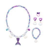 ราคา ชุดเครื่องประดับเจ้าหญิงเงือกน้อยสีสันสดใสตกแต่งคอสเพลย์ปาร์ตี้ใต้น้ำในโลก (21533753670)