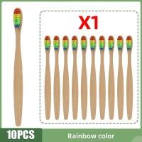 ราคา ชุดแปรงสีฟันไม้ใผ่ธรรมชาติขนนุ่มแปรงไม้ไผ่ยาฟอกฟันขาวจากชาโคลขนนุ่ม10 30ชิ้นหลากสีรักษาช่องปากและฟัน (21761922590)