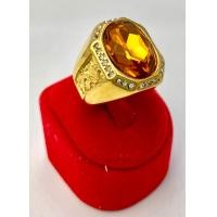 ราคา แหวนทอง 18K พลอยบุษราคัมสีเหลือง ด้านข้างมังกรทอง ช่วยเสริมบารมี โชคลาภ วาสนา (21531249634)