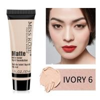 ราคา MISS ROSE ฟาวเดชั่น รองพื้น เนื้อแมท คอนซีลเลอร์สีด้านธรรมชาติสำหรับแต่งหน้าช่วยให้ผิวเรียบเนียนกันน้ำกันเหงื่อได้ติดทนนานปกปิดรูขุมขน (11299268618)
