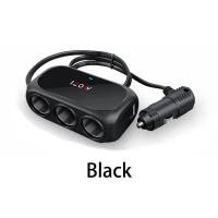 ราคา AL5003 AL5002 D23ตัวเพิ่มช่องจุดบุหรี่ 2 ช่อง และช่องเสียบที่ชาร์จแบตในรถยนต์ USB 3 1A 2 Port (22092433154)