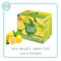 ราคา NatureGift Berna 1000 เนเจอร์กิฟ เบอร์น่า รสส้ม รสมะนาว 10 ซอง 1 กล่อง (17238444543)
