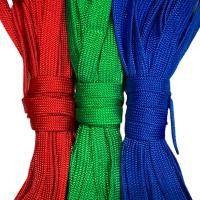 ราคา เชือกถักแบน อย่างดี หน้า2ซม มัดละ5 15เมตร เชือกผ้า เชือกร่ม เชือกไนล่อน เชือกแบน เชือกรัดของท้ายรถ เชือกผูกของ เชือกมัดของ (18980462016)