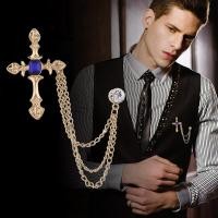 ราคา ชุดสูททักซิโด้มีโซ่พร้อม Lencana Pin หมุดเข็มกลัดของผู้ชายชุดสูททักซิโด้ 50สไตล์ให้เลือก1ชิ้น (7698125555)