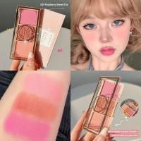 ราคา 3สีแต่งหน้าหน้ากระจ่างใสคอนทัวร์ผงแป้งทาแก้มนมแอปริคอทอายแชโดว์บลัชออนหนึ่งจานเครื่องสำอาง (21992066765)