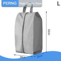 ราคา Tghe กระเป๋ารองเท้าไนล่อนแบบพกพาถุงรองเท้าอเนกประสงค์พับเก็บได้สำหรับการเดินทางกลางแจ้งกันฝุ่นกระเป๋าเป้กันน้ำรองเท้า (20978155521)