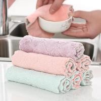 ราคา 1Pc Super Absorbent Microfiber Dish Cloth Kitchen Cleaning Cloths Household Washing Wiping Rags Scouring Pad (8569862772)