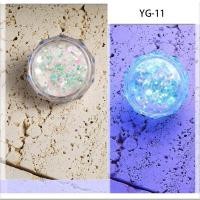 ราคา กากเพชรเม็ดใหญ่เรืองแสง กากเพชรตกแต่งเล็บ 12 สี (21474444177)