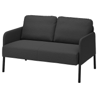 ราคา โซฟา2ที่นั่ง คนีซาสีเทาเข้ม IKEA GLOSTAD กลูสตอด (21472114118)