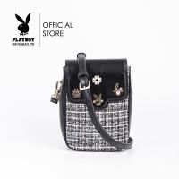 ราคา Playboy Cutie Womens Bag กระเป๋าสะพายข้างผู้หญิง รุ่นST BS242PB106 กระเป๋าใส่มือถือชิโนริแต่งอะไหล่ มี2 สี ดำและขาว (21999334747)