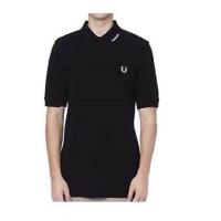 ราคา FRED PERRY อังกฤษแท้22 Perry FP Grain ยอดนิยมแฟชั่นผู้ชายผ้าฝ้ายเสื้อ Lapel เสื้อโปโลแขนสั้นเสื้อยืดสีดำ (16783248876)