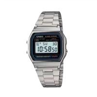 ราคา นาฬิกา Ca sio นาฬิกาข้อมือผู้ชาย ผู้หญิง สายสแตนเลส รุ่น A158WA 1DF สีเงิน (22006955983)