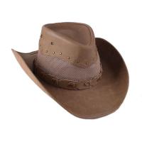 ราคา หมวกCowboy หมวกขี่ม้า หมวกมองโกล หนังกลับสุดคลาสสิค ทรงวินเทจ มีเชือกคล้องคอ 05 X9 (17787392458)