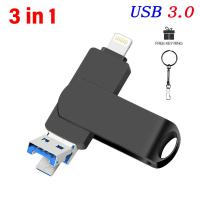 ราคา JASTER Lightning USB แฟลชไดรฟ์3 0 256GB ไดร์ฟปากกาโลหะ128GB สำหรับไอโฟนไอแพดแอนดรอยด์ U Disk 64GB หน่วยความจำหมุนได้32GB สำหรับโทรศัพท์ Android U Disk อุปกรณ์เก็บข้อมูลกันน้ำ16GB อุปกรณ์เก็บข้อมูล8GB 