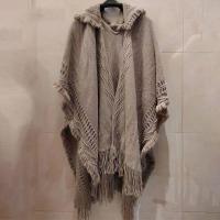 ราคา MISCAR โบฮีเมียน ผ้าคลุมไหล่ถักมีฮู้ด เสื้อคลุมสีขาว ลายทางเฉียง ผ้าคลุมผ้าพันคอเสื้อโค้ท งานเลี้ยงแต่งงานปาร์ตี้ ฤดูหนาวที่อบอุ่น เสื้อคลุมพู่สตรี (21364195050)