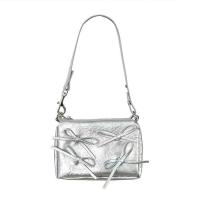 ราคา NALLCHEER กระเป๋าสายโซ่สะพายไหล่ตกแต่งโบว์เงินแฟชั่นกระเป๋าสะพายไหล่สำหรับผู้หญิง (21580995849)