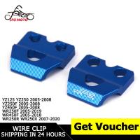 ราคา อลูมิเนียมสีน้ำเงินเบรคท่อสายตัวหนีบยึดสำหรับYAMAHA YZ125 YZ250 YZ250F YZF250 YZF450 YZ450F WR250F WR450F WR250R WR250X (676232685)