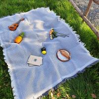 ราคา เสื่อผ้าปูชายหาดสีขาว เสื่อกันน้ำกลางแจ้งพรมปูพื้นเบาะปิกนิกเสื่อปิกนิกอัลตราโซนิกแผ่นซักด้วยเครื่องได้พรมปูพื้นหนา บ้าน ปิกนิก picnic mat (21905281196)