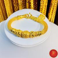 ราคา สร้อยข้อมือทองน้ำหนัก 2 บาท ทองหุ้ม ทองชุบ สวยเสมือนจริง JPgoldjewelry (15854738604)