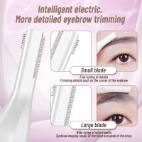 ราคา New electric eyebrow trimmer beauty eyebrow trimmer for womens shaving and hair removal device USB charging eyebrow trimmer pen with three adjustable modes for charging with cable (22066347599)