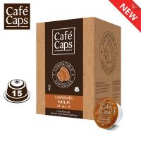 ราคา Cafecaps แคปซูลนม ใช้กับเครื่อง Nescafe Dolce Gusto Caramel Milk 1 กล่อง X15 แคปซูล นมรสหวานกลิ่นคาราเมลผสมน้ำตาล แคปซูลนมฟูลครีมใช้กับเครื่อง Nescafe Dolce Gusto เท่านั้นไม่รองรับเครื่องทำกาแฟแบบเปลี