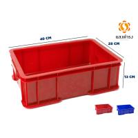 ราคา ลังใส่ของแบบทึบ มีให้เลือกถึง 13 แบบ 3 สี เขียว แดง น้ำเงิน ลัง ลังพลาสติกทึบ ลังพลาสติกใส่ของ (14404610689)