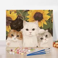 ราคา Nanafine Thai Shipping 30 40 ซม DIY ภาพวาดสีน้ำมันดิจิตอลมือวาดภูมิทัศน์ภาพวาดพระอาทิตย์ตกดอกกุหลาบภาพวาดตกแต่ง (21517222040)