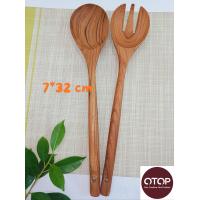 ราคา ตะหลิวไม้สัก ทัพพีไม้สัก (21760349159)