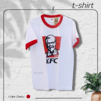 ราคา เสื้อยืด ลาย kfc เคเอฟซี เสื้อแถมไทย สไตล์ งานใหม่ ผ้าคัตตอนเเท้ 100 (21558079020)