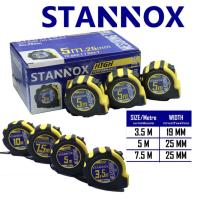 ราคา ใหม่ ตลับเมตร 3 5 เมตร 5 เมตร 7 5 เมตร 10 เมตร ตลับเมตรหุ้มยาง STANNOX คุณภาพดี ตลับเมตร หน้ากว้าง 25mm (21512092291)