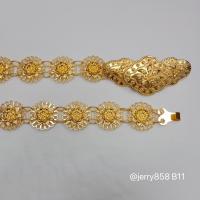 ราคา เข็มขัดชุบทอง เข็มขัดล้านนา เข็มขัดลายไทย สินค้าพร้อมส่งจากประเทศไทย (20691273624)