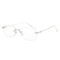 ราคา แว่นอ่านหนังสือกันรังสีแว่นอ่านหนังสือไร้กรอบแว่นอ่านหนังสือไร้ขอบน้ำหนักเบาพิเศษกรอบแว่นตากรอบทองธุรกิจหน้าใหญ่กรอบแว่นตากรอบสีขาว 208 (21937300599)