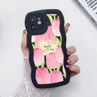 ราคา Liquid Silicon Solid Color Phone Case Compatible For IPhone 11 14 7Plus XR X 12 13 Pro Max 15PRO MAX 14 7 8 6s 6 Plus XS Max SE 2020 Cartoon cute bear Bubble milk tea 3D Wavy Edge Tpu Soft Cover (2121