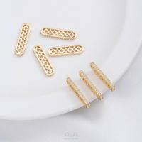 ราคา เข็มประดับลูกปัด Spacer เซอร์คอนรูปวงรีมีรูพรุนชุบทอง14K ทำมือด้วยลูกปัดสองแถวสร้อยข้อมือไข่มุกอุปกรณ์เสริมสเปเซอร์เซอร์เซอร์ (20597057579)