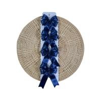 ราคา โบว์ โบว์ติดผมนักเรียน โบว์สีน้ำเงิน (20647085437)