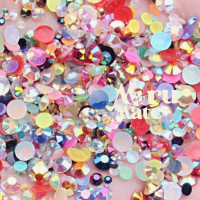 ราคา เพชรตกแต่ง คริสตัล 4 มม B สีรุ้ง แคนดี้ AB 10 กรัม เพชรรุ้ง ติดแก้ว ติดผ้า เพชรกลม เพชรครึ่งซีก พลอยเทียม เพชรเทียม งาน DIY (21521628685)