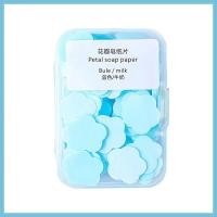 ราคา สบู่กระดาษ สบู่แผ่น Paper Soap สบู่กระดาษแบบพกพา สบู่กระดาษพกพา แผ่นสบู่ ฟองนุ่ม สบู่พกพา ทำความสะอาดได้หมดจด สำหรับพกพา 1 กล่องมี 100 แผ่น (20923705065)