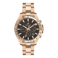 ราคา Beverly Hills Polo BP3127X 440 นาฬิกาข้อมือผู้ชาย Chronograph สายสแตนเลส Rose Gold (19539822659)
