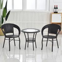 ราคา ชุดโต๊ะเก้าอี้หวาย เก้าอี้หวาย โต๊ะหวาย ชุดโต๊ะสนาม หวายเทียม แข็งแรง ชุดเก้าอี้สนาม โต๊ะกินข้าว2 คน (21795765967)