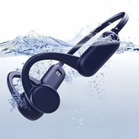 ราคา Limited Time Promotion X18pro Bone Conduction earphone IPX8 waterproof swimming earphone TWS blue Bluetooth wireless sports earphone with microphone htc32 G memory MP3 music player outdoor sports hik 