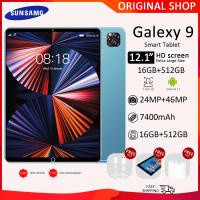 ราคา SHIP IN 24H NEW 2024 Upgraded 5G Tablet SumSang Galexy 9 12 Inch Tablet 16GB 512GB Learning Tablet for Online Classroom HD Tablet Android COD (21610476300)