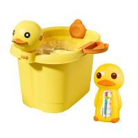 ราคา FIN อ่างอาบน้ำลายน้องเป็ด ใบใหญ่ สูง50CM มีเก้าอี้นั่งในตัว รุ่นST165 อ่างอาบน้ำเด็ก แข็งแรง ทนทาน มีช่องวางของด้านข้าง (19102416216)