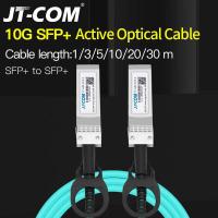 ราคา JT COM 1ม 3ม 5ม 10ม 30ม SFP 10Gb AOC โมดูล SFP 10G 30 Meter Active Optical Cable เข้ากันได้กับ Cisco Network Switch จัดส่งฟรี (16499268771)