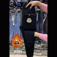 ราคา MONCLER丨 High End ฤดูหนาวขนแกะและหนาถัก Sweatpants ผู้ชายเอวยางยืดเข็มขัดตรงขากางเกงกีฬาฤดูหนาวกางเกงลำลอง (17615085220)