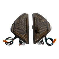 ราคา ไฟสัญญาณเลี้ยว LED รถจักรยานยนต์สำหรับ Kawasaki ZX6R Z1000SX Ninja 250 300 400 650 1000 SX (21975584105)