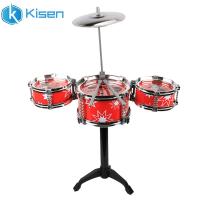 ราคา ชุดกลองแจ๊สของเล่นสำหรับเด็กกลองชุดของเล่นดนตรีพร้อมไม้ตีกลองฉิ่งของขวัญสำหรับเด็กหญิงเด็กชาย (21600061361)