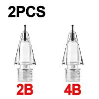 ราคา ปลายปากกาซิลิโคน2ชิ้นสำหรับ Apple ดินสอ1 2 4B 2B ที่ทนต่อการสึกหรอปลายปากกาสไตลัสสำรองสำหรับ Ipencil 1 2อะไหล่ปากกาใบ้ (20934480860)